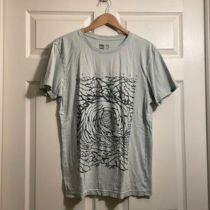 Quiksilver Unisex Light Seafoam Blue/Green T-Shirt Size M